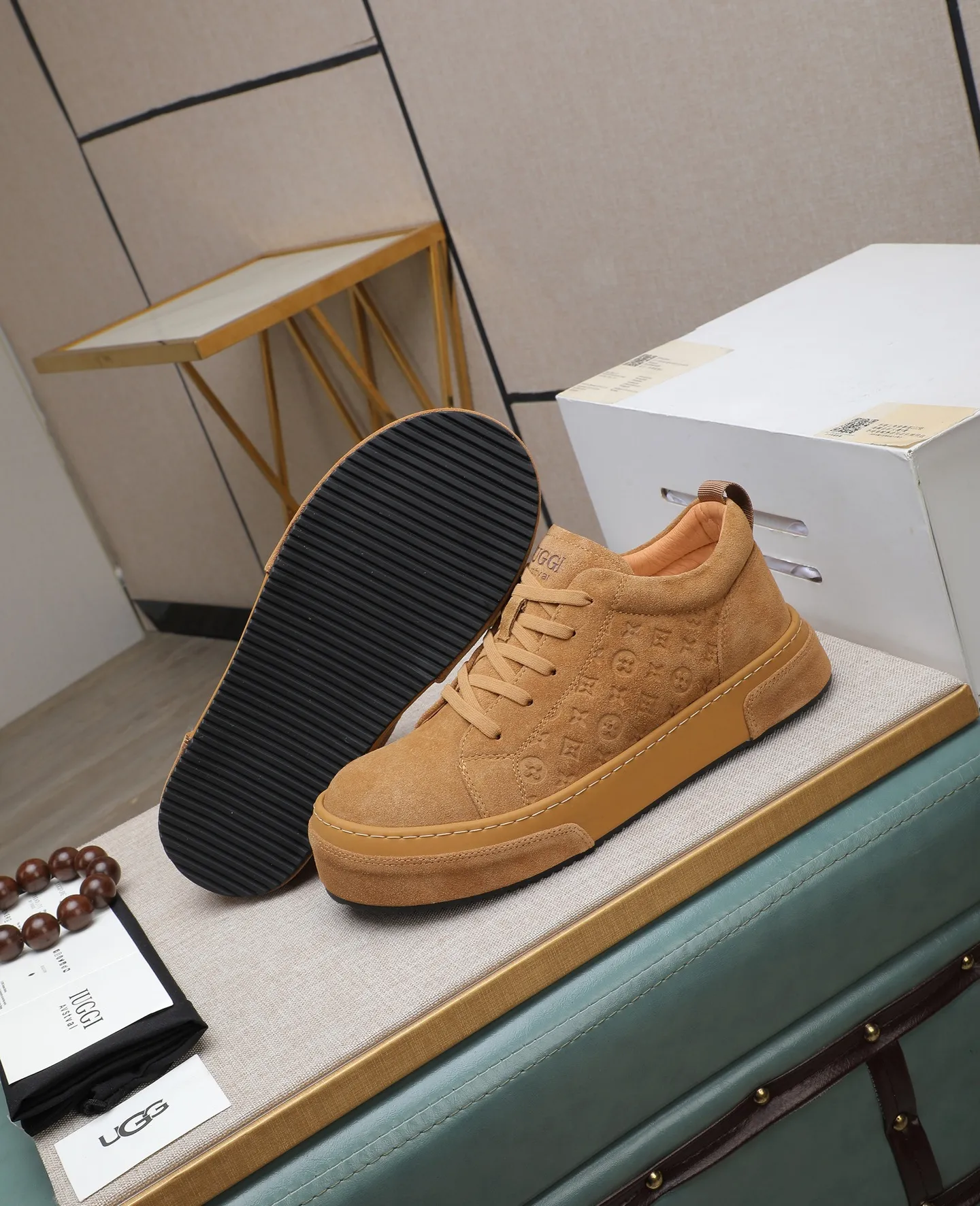 Men's shoes 💰620 IUGGI new retro presbyopia men's shoes, casual and versatile, full of high-end sense, fashionable, luxury and personalized style, joint model, retro presbyopia factor, full of handsome style, first layer suede cowhide, lining wool, rubber outsole, light and non-slip size: 39-44